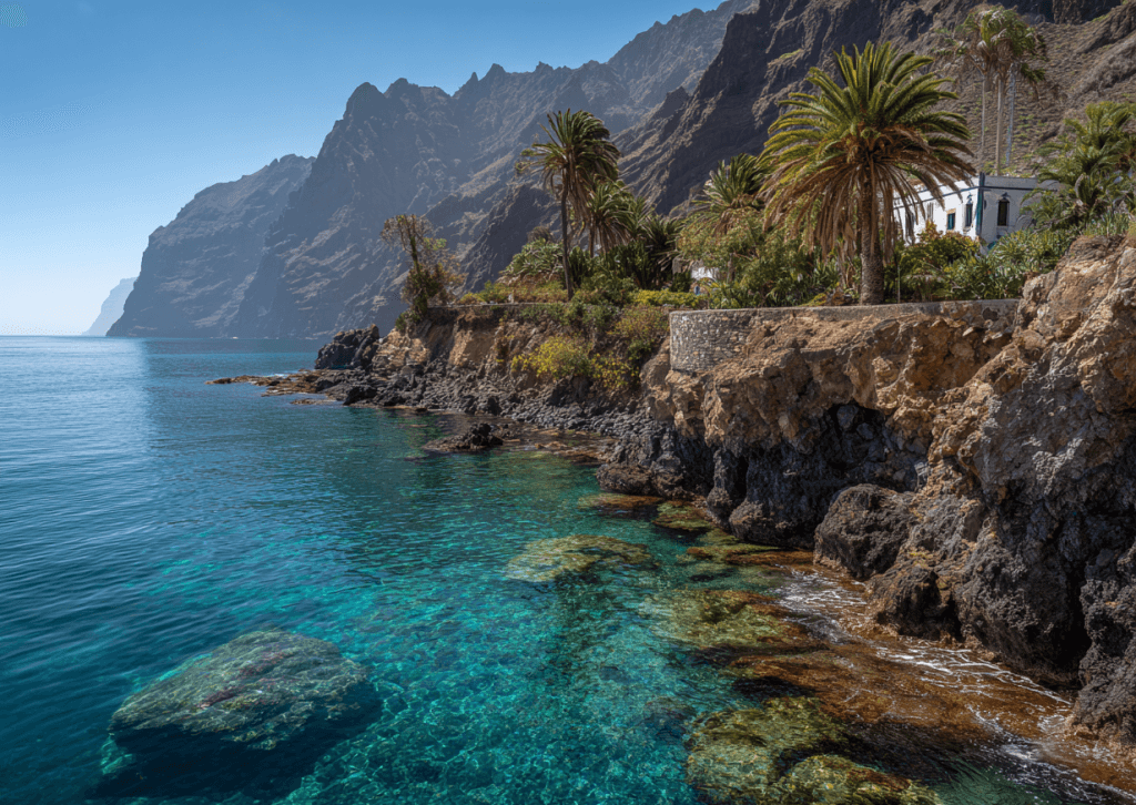 A picture of the Canary Islands in Spain - perfect winter holiday destination for the sun and sea lovers